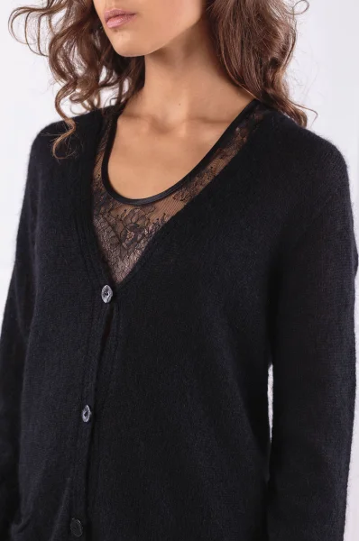 pulover + jupă | Regular Fit TWINSET 	negru	