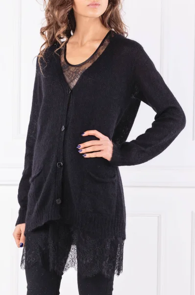 pulover + jupă | Regular Fit TWINSET 	negru	