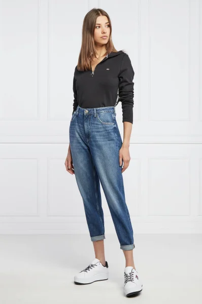 Hanorac | Cropped Fit Tommy Jeans 	negru	