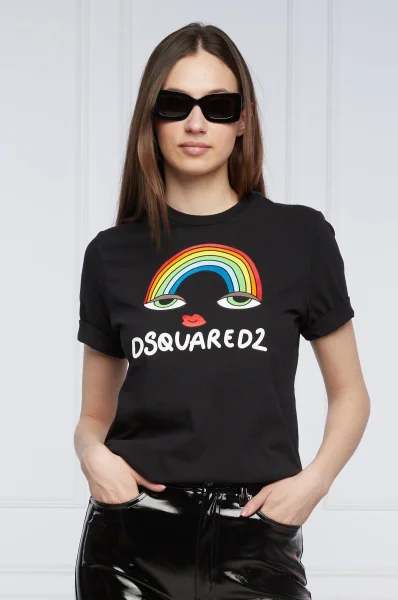 Tricou Rainbow Renny | Regular Fit Dsquared2 	negru	