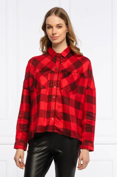 cămașă CLOTHILDE | Loose fit GUESS 	roșu	