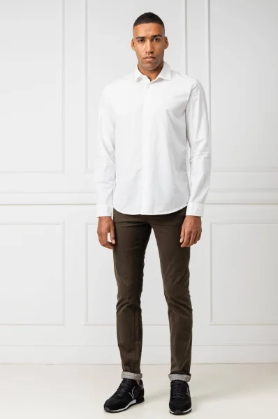 cămașă Mypop_2 | Slim Fit BOSS ORANGE 	alb	