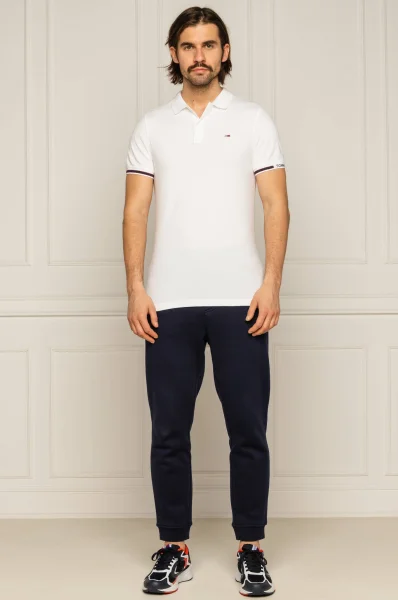 Polo | Slim Fit | pique Tommy Jeans 	alb	