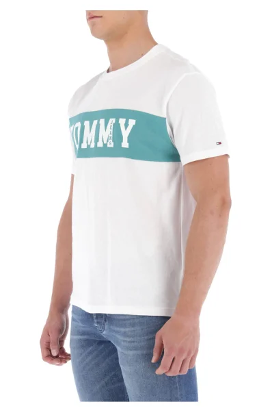 tricou TJM PANEL LOGO | Regular Fit Tommy Jeans 	alb	