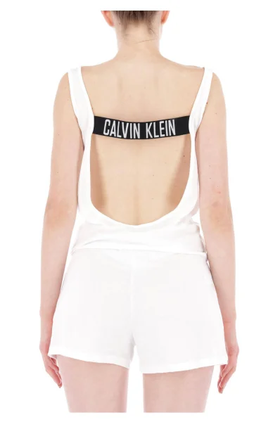 salopetă | Regular Fit Calvin Klein Swimwear 	alb	