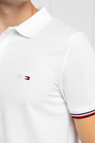 Polo TOMMY X MERCEDES-BENZ | Regular Fit | pique Tommy Tailored 	alb	