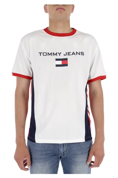 tricou 90S SIGNATURE FOOTBALL | Regular Fit Tommy Jeans 	alb	