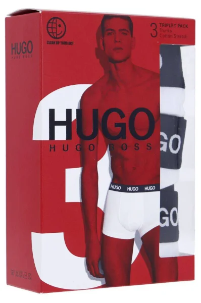 Chiloți boxer 3-pack HUGO 	alb	
