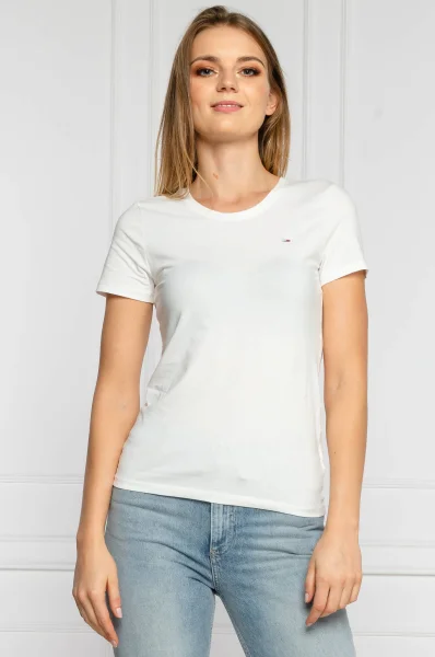 Tricou | Regular Fit Tommy Jeans 	alb	