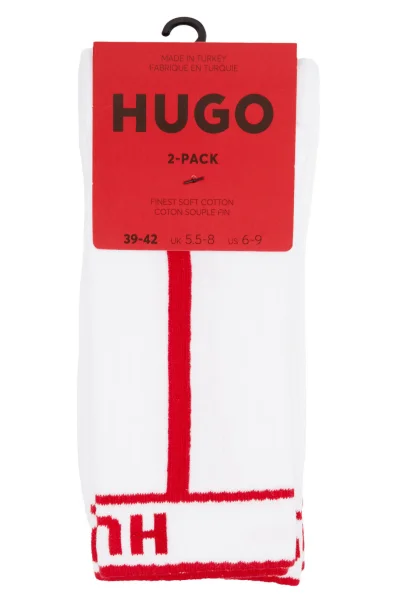 Șosete 2-pack Hugo Bodywear 	alb	