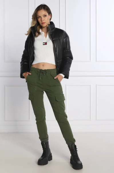 Pulover THRU RIB | Cropped Fit Tommy Jeans 	alb	