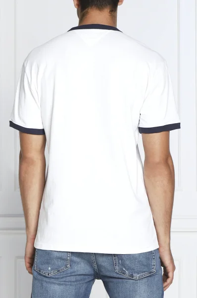 Tricou SIGNATURE RINGER | Regular Fit Tommy Jeans 	alb	