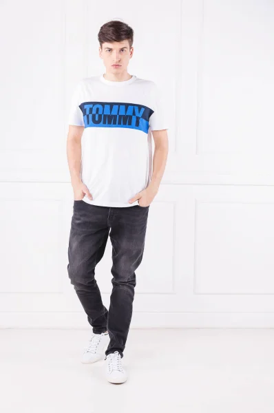 tricou TJM SPLIT GRAPHIC | Relaxed fit Tommy Jeans 	alb	