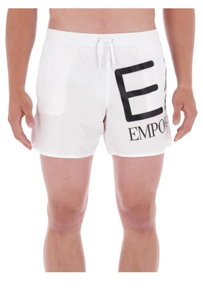 pantaloni scurți kąpielowe | Regular Fit EA7 	alb	