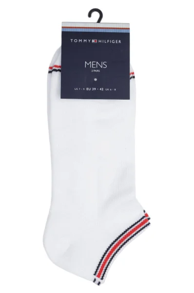 șosete 2-pack iconic sports sneaker Tommy Hilfiger 	alb	