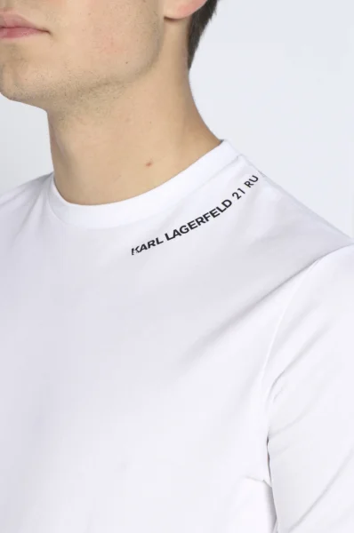 Tricou | Regular Fit Karl Lagerfeld 	alb	