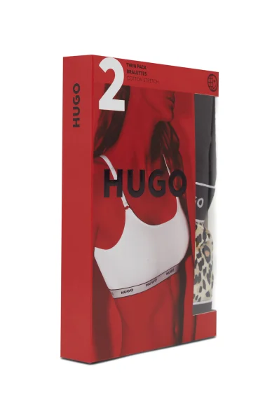 Sutien 2-pack TWIN BRALETTE STRIPE Hugo Bodywear 	negru	