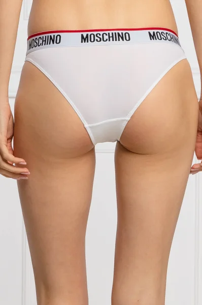 chiloți slipi brazylijskie Moschino Underwear 	alb	
