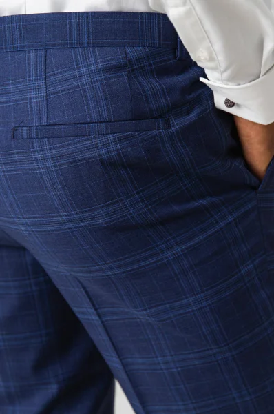 Wełniane spodnie Hets182 | Extra slim fit HUGO 	bluemarin	