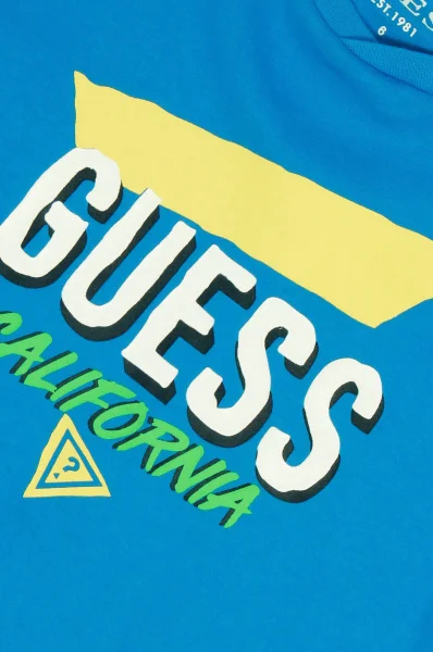 Tricou | Regular Fit Guess 	albastru	
