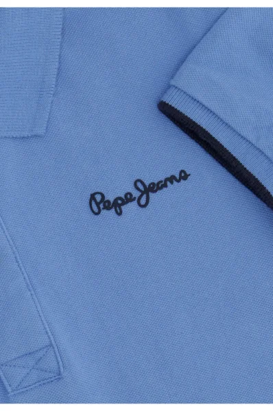 Polo THOR JR | Regular Fit | pique Pepe Jeans London 	albastru deschis	
