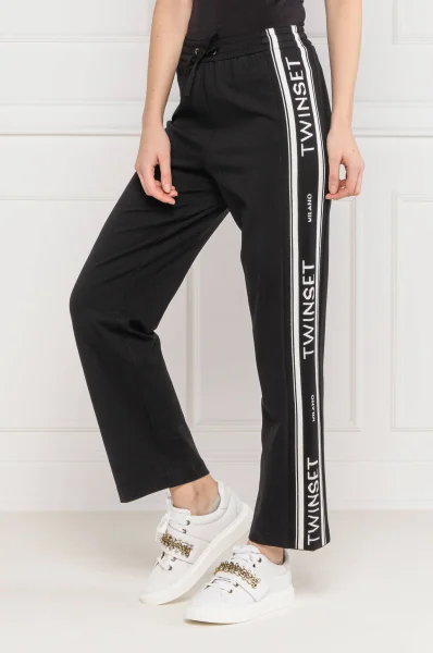 pantaloni dresowe | Relaxed fit TWINSET 	negru	