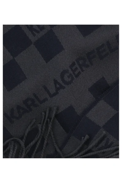 De lână șal Karl Lagerfeld 	bluemarin	