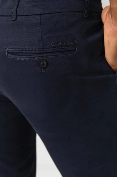 Spodnie chino | Skinny fit | stretch Calvin Klein 	bluemarin	