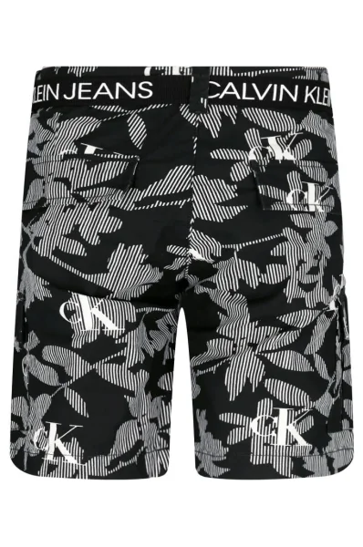 Pantaloni scurți + curea | Regular Fit CALVIN KLEIN JEANS 	negru	