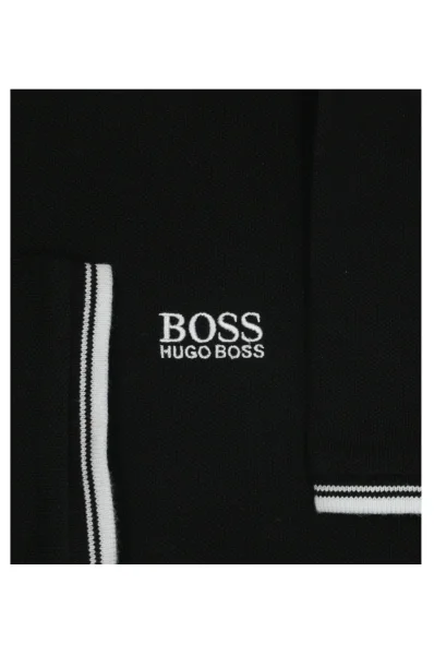 Polo | Regular Fit | pique BOSS Kidswear 	negru	