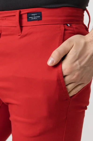 pantaloni Chino bleecker Tommy Hilfiger 	roșu	