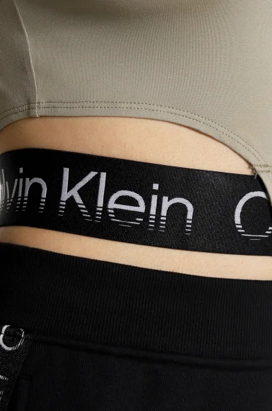 Top WO - 1/4 ZIP | Cropped Fit Calvin Klein Performance 	maro nisip	