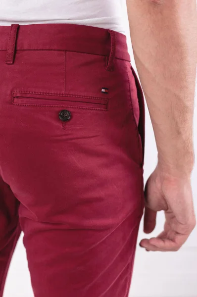 Pantaloni chino DENTON CHIN | Straight fit Tommy Hilfiger 	roșu	