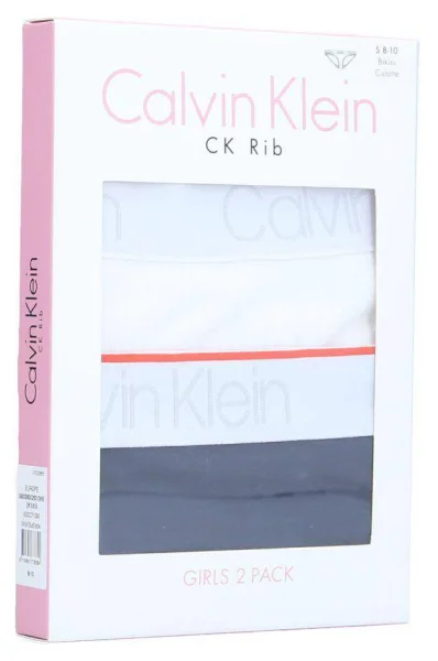 chiloți slipi 2-pack Calvin Klein Underwear 	alb	