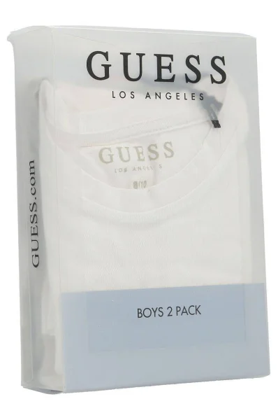 Tricou 2-pack | Regular Fit Guess 	alb	