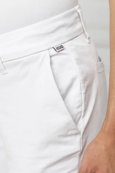 pantaloni Meridian 1 | Slim Fit Napapijri 	alb	