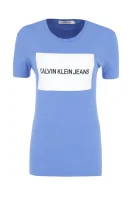 tricou box logo | Regular Fit CALVIN KLEIN JEANS 	albastru	