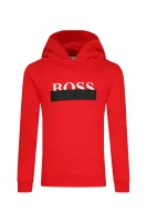 Hanorac | Regular Fit BOSS Kidswear 	roșu	