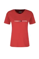 tricou Boxy clean logo | Regular Fit Tommy Jeans 	roșu	