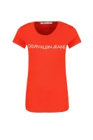 tricou NSTITUTIONAL LOGO | Slim Fit CALVIN KLEIN JEANS 	portocaliu	