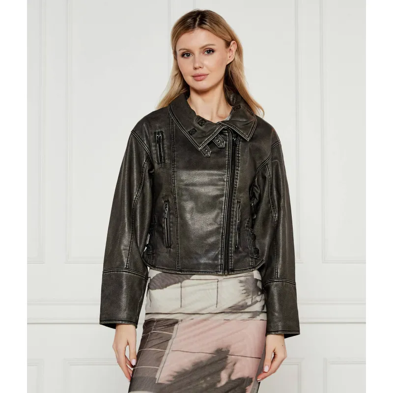 Desigual Geacă de piele CHAQ_SACRAMENTO | Oversize fit