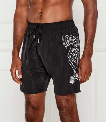 Șorți de baie Graffiti Philipp Plein | 	negru Regular Fit PB25MBL01