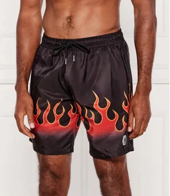 Șorți de baie Philipp Plein | 	negru Regular Fit PB25MBL02