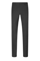 Wełniane spodnie Gibson | Slim Fit BOSS BLACK 	gri grafit	
