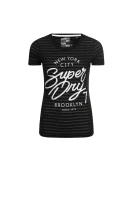 tricou Burnoul Stripe Entry | Slim fit Superdry 	negru	