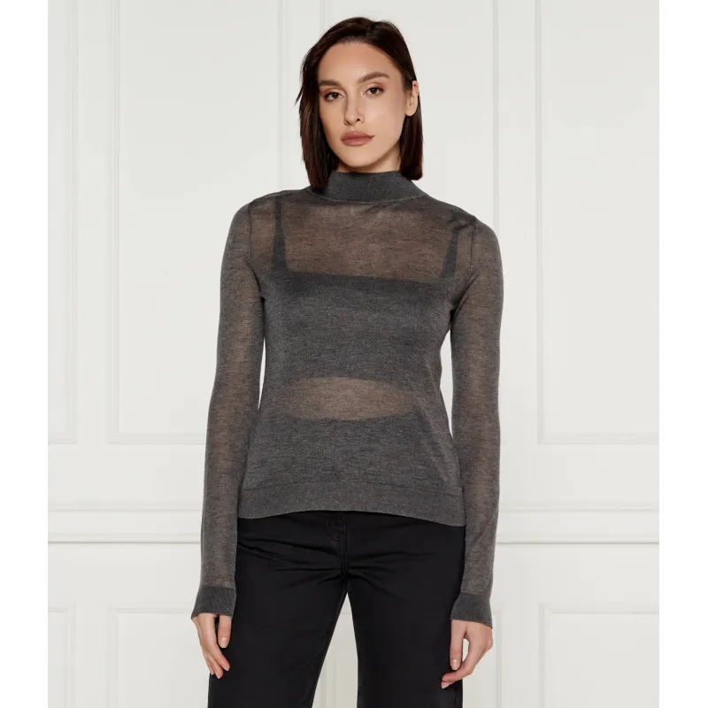 Michael Kors Guler înalt | Slim Fit cu adaos de cașmir