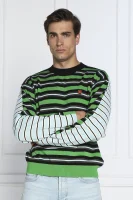 de lână pulover | regular fit Kenzo 	verde	