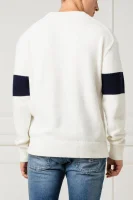 pulover Lewis Hamilton Graphic | Oversize fit | z dodatkiem wełny i kaszmiru Tommy Hilfiger 	alb	