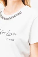 tricou SANCIRE | Regular Fit Pinko 	alb	