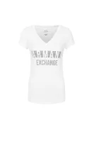 tricou | Slim Fit Armani Exchange 	alb	